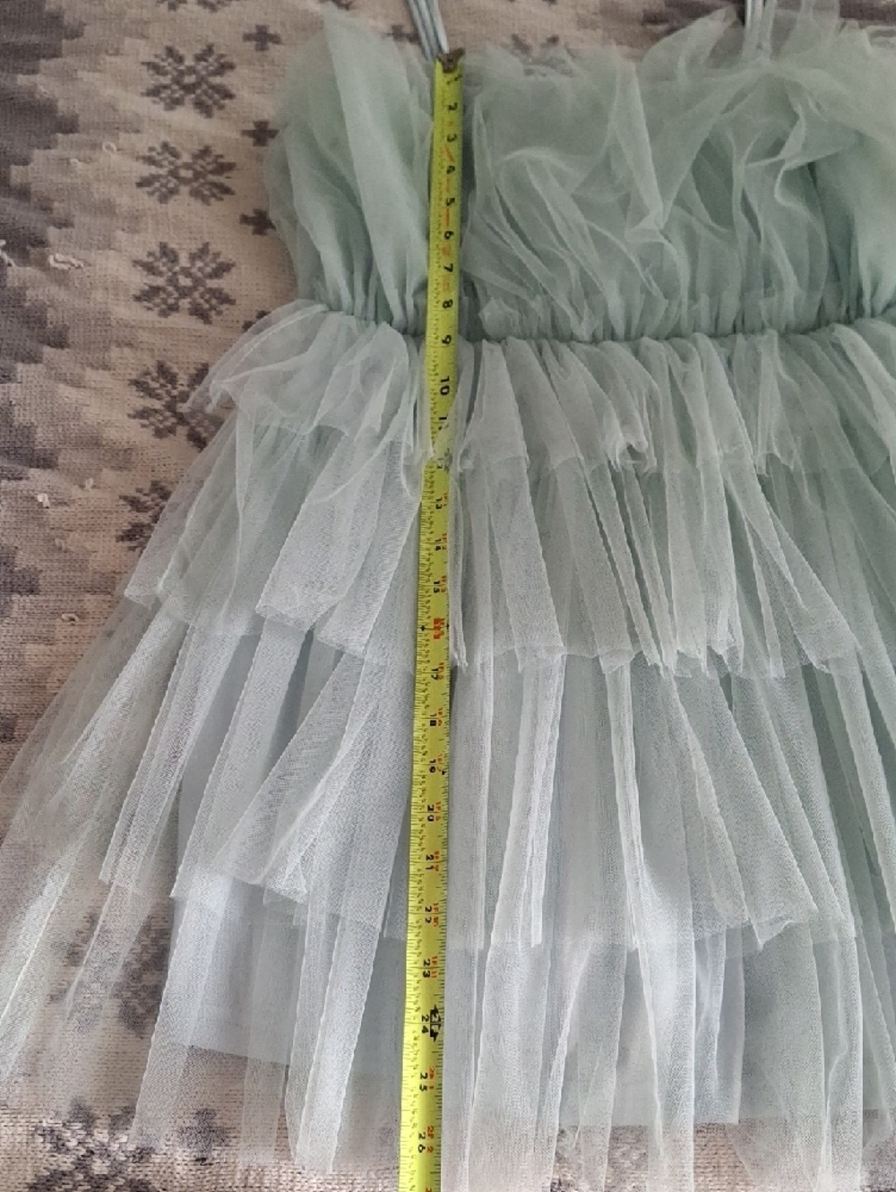 Altar'd State - NWT Pale Blue Layered Tulle Mini Dress - Picture 4 of 8
